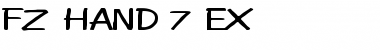 FZ HAND 7 EX Font