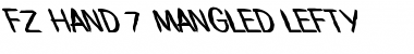 FZ HAND 7 MANGLED LEFTY Font