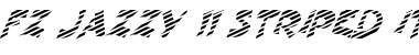 FZ JAZZY 11 STRIPED ITALIC Font