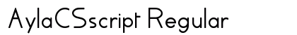 AylaCSscript Regular preview