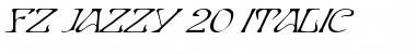 FZ JAZZY 20 ITALIC Font