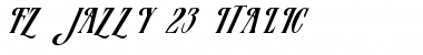 FZ JAZZY 23 ITALIC Font