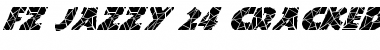 FZ JAZZY 24 CRACKED ITALIC Font