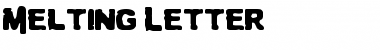 Download Melting Letter Font Download Melting Letter Font