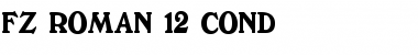 Download FZ ROMAN 12 COND Font