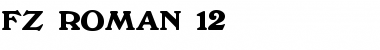 FZ ROMAN 12 Normal Font