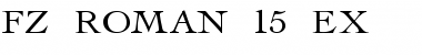 FZ ROMAN 15 EX Normal Font