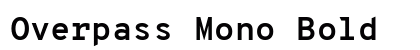 Overpass Mono Bold preview