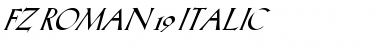 FZ ROMAN 19 ITALIC Normal Font