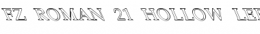 FZ ROMAN 21 HOLLOW LEFTY Normal Font