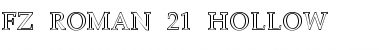 FZ ROMAN 21 HOLLOW Font