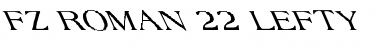 FZ ROMAN 22 LEFTY Font