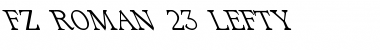 FZ ROMAN 23 LEFTY Normal Font