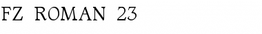 FZ ROMAN 23 Font