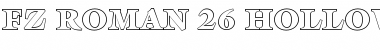 FZ ROMAN 26 HOLLOW Normal Font