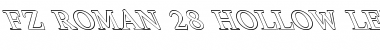 FZ ROMAN 28 HOLLOW LEFTY Font