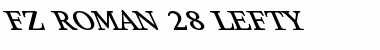 FZ ROMAN 28 LEFTY Font