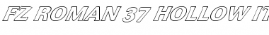 FZ ROMAN 37 HOLLOW ITALIC Normal Font