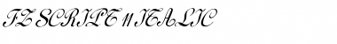 FZ SCRIPT 11 ITALIC Font