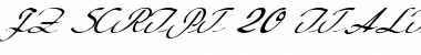 FZ SCRIPT 20 ITALIC Normal Font