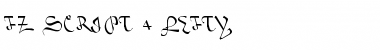 FZ SCRIPT 4 LEFTY Font