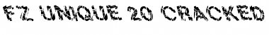 FZ UNIQUE 20 CRACKED LEFTY Normal Font