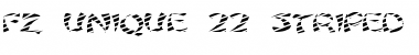FZ UNIQUE 22 STRIPED EX Normal Font