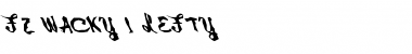 FZ WACKY 1 LEFTY Normal Font