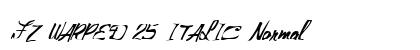 FZ WARPED 25 ITALIC Normal preview