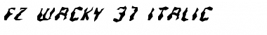 FZ WACKY 37 ITALIC Normal Font