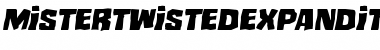 Mister Twisted Expanded Italic Font