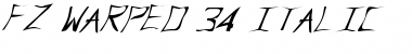 FZ WARPED 34 ITALIC Normal Font