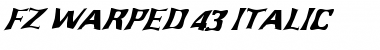 FZ WARPED 43 ITALIC Normal Font