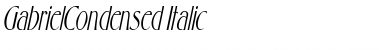 GabrielCondensed Italic Font