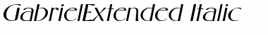 GabrielExtended Italic Font