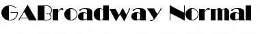 GABroadway-Normal Font