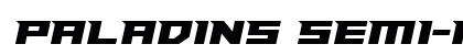 Paladins Semi-Italic Regular preview