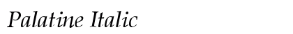 Palatine Italic Preview
