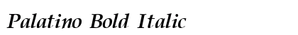 Palatino Bold Italic preview