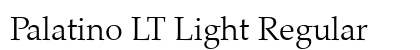 Palatino LT Light Regular preview