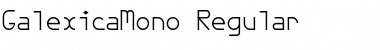 GalexicaMono Regular Font