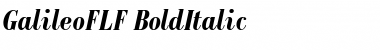 GalileoFLF Bold Italic Font