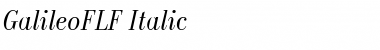 GalileoFLF Medium Italic Font