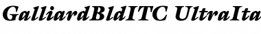 GalliardBldITC Ultra Italic Font