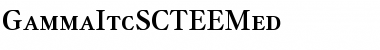 GammaItcSCTEEMed Regular Font