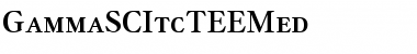 GammaSCItcTEEMed Font