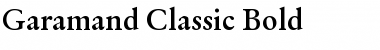 Garamand Classic Bold Font Garamand Classic Bold Font