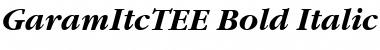 GaramItcTEE Bold Italic Font
