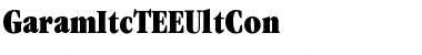 GaramItcTEEUltCon Font