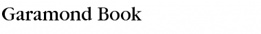 Garamond Book Font